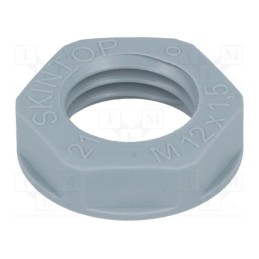 5 pcs x LAPP - 53119000 - Nut, M12, polyamide, UL94V-2, 17mm, grey, -20÷100°C, Thread: metric