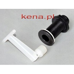 Drain valve for winter emptying of the camper tank