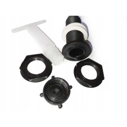 Drain valve for winter emptying of the camper tank