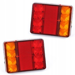 Left right rear lamp for trailer, LED complex, set of 2 pieces