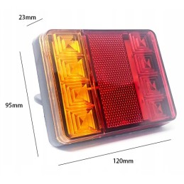LED trailer rear lamp, 2 pcs