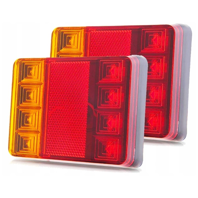 Set of rear LED combination lamps for tow truck 12v