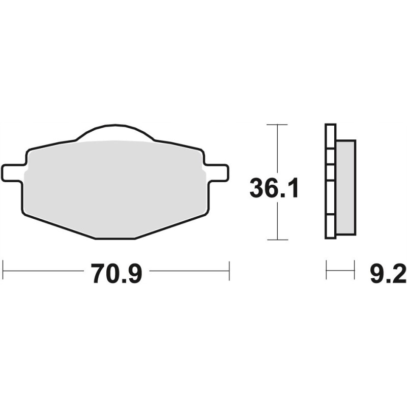 Trw Lucas brake pads kh101 offroad sinter metal