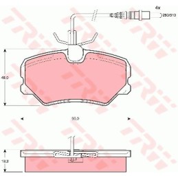 Trw GDB1039 brake pads