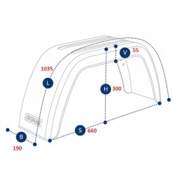 2x wheel arch mudguard for trailer 10 13 domar 19 66