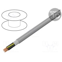 5 m x LAPP - 27532 - Wire: control cable, ÖLFLEX® FD 855 P, 5G0.5mm2, PUR, grey, Cu