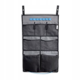 Hanging vestibule organizer for a camper