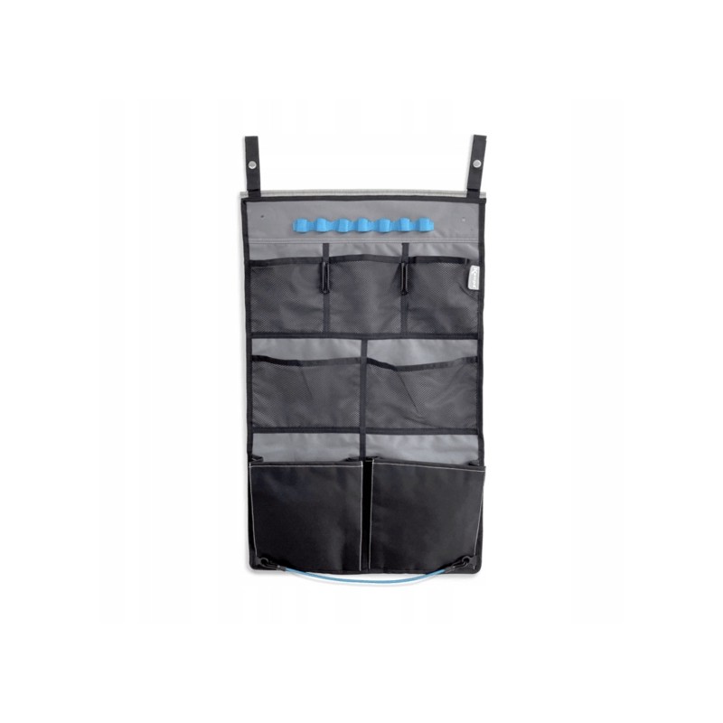 Hanging vestibule organizer for a camper