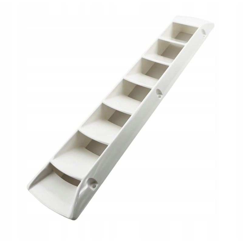 White ventilation grille 454 x 89 mm
