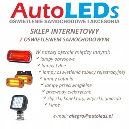 LED side position lamp, oval, yellow 308z