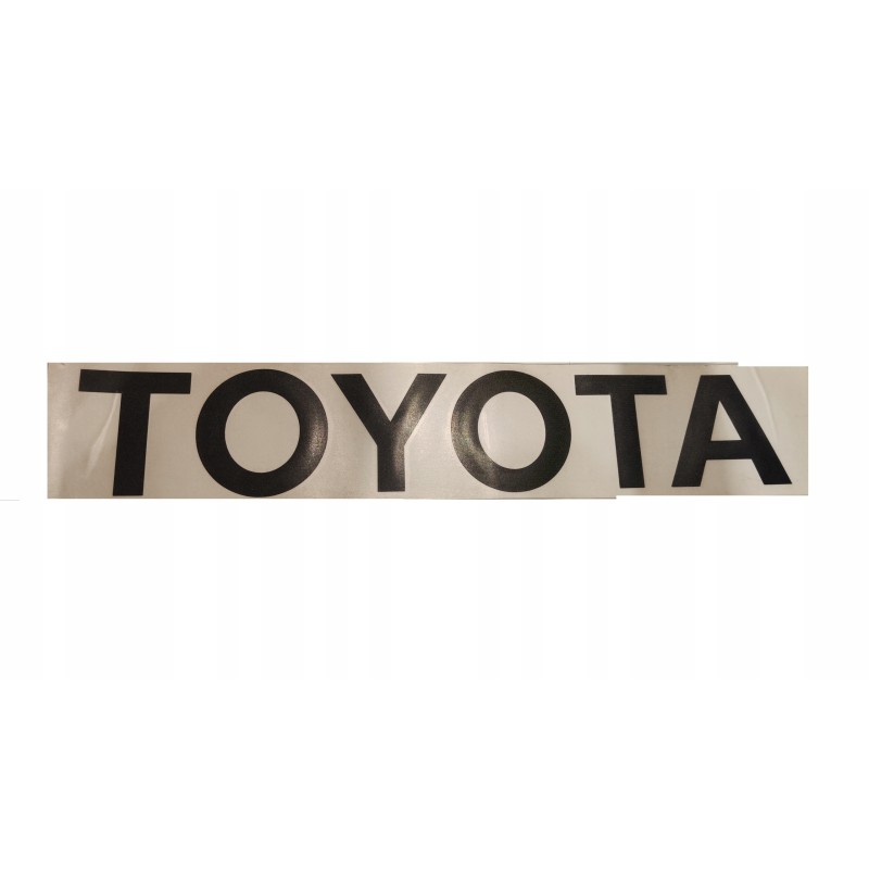 Toyota forklift sticker with inscription on the back