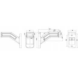 LED marker sign, neon truck, tow truck, roadside assistance, left
