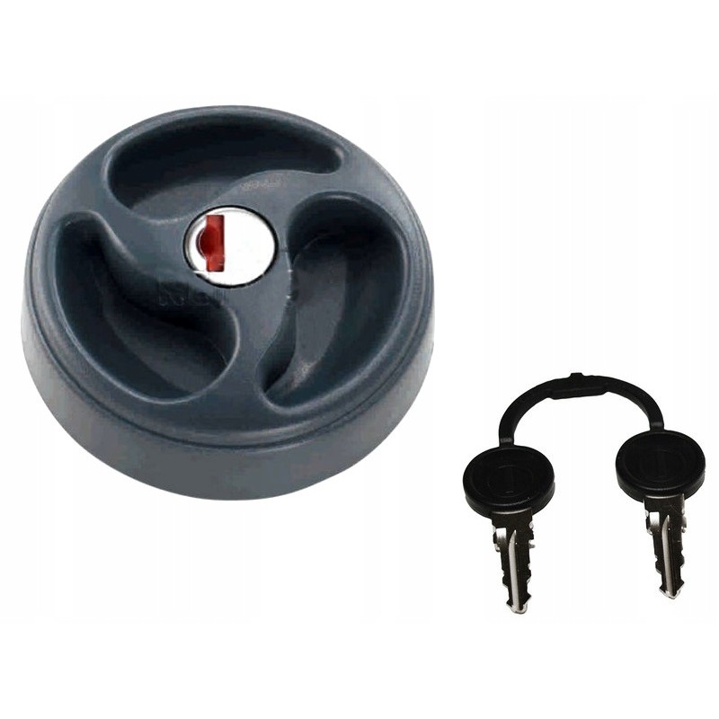 Water filler cap insert 2 keys black zadi