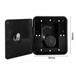 Lockable water filler flap, black