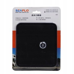 Lockable water filler flap, black