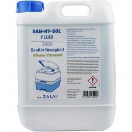 Fluid for tourist toilets concentrate blue 2 5l