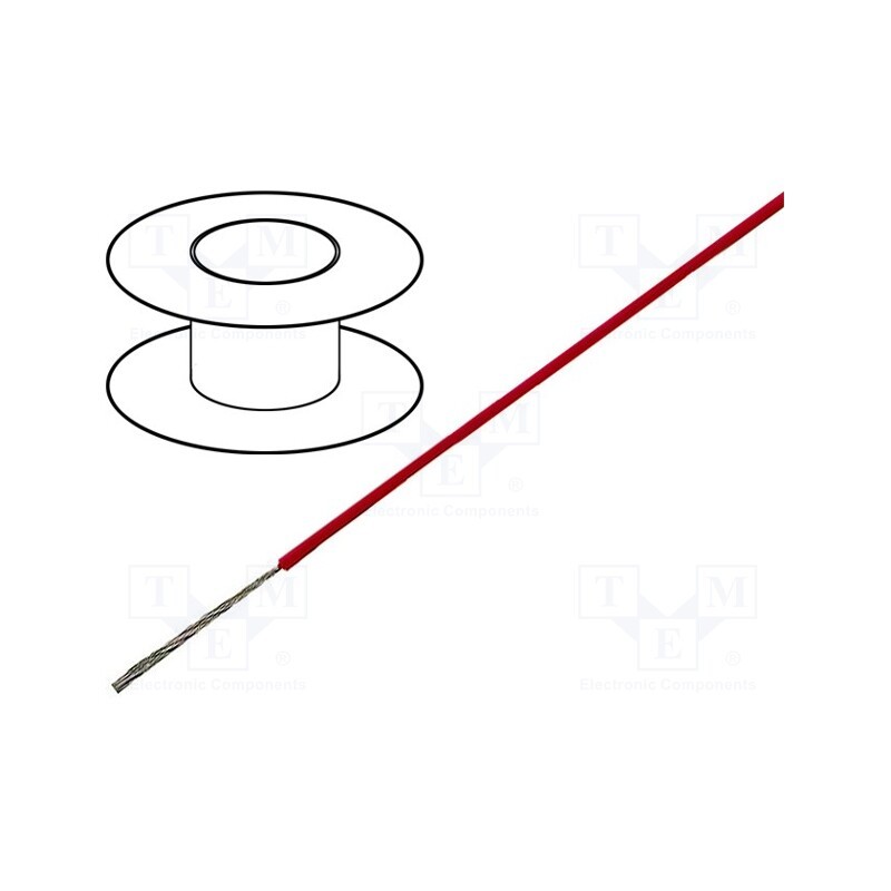 5 m x LAPP - 53105 - Wire, ÖLFLEX® HEAT 180 SiF, 1x4mm2, stranded, Cu, silicone, white