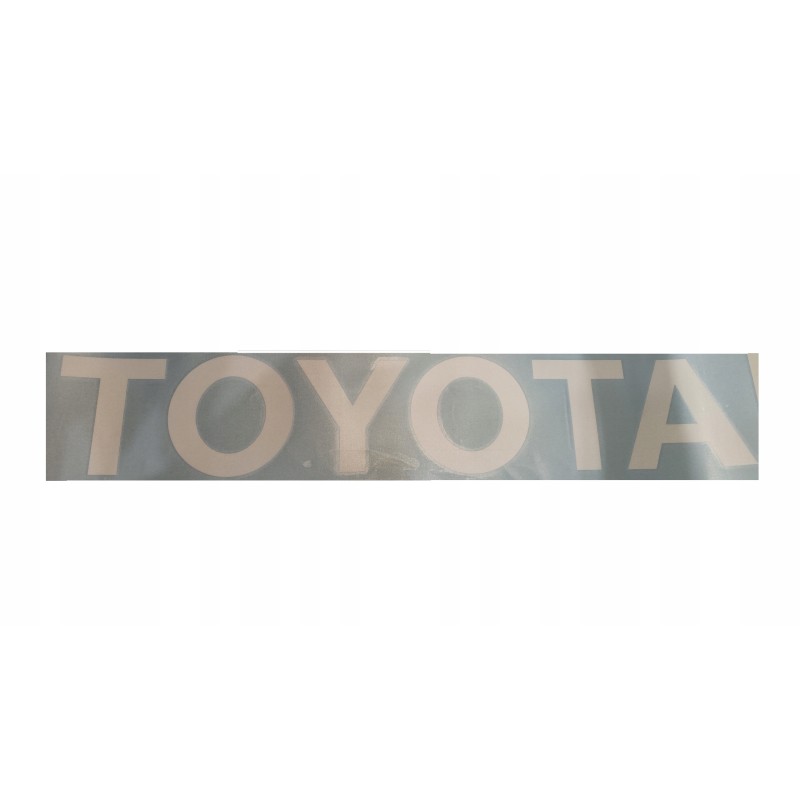 Toyota forklift sticker with inscription on the back