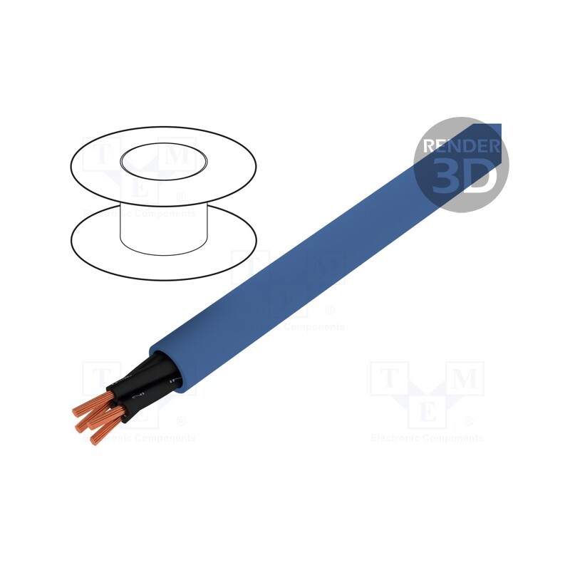 5 m x LAPP - 12402 - Wire, ÖLFLEX® EB, 3x1.5mm2, unshielded, 300V,500V, Cu, stranded