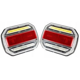 Set of 2 x LED rear lamps TT 12018 LP, combined dynamic pair, set