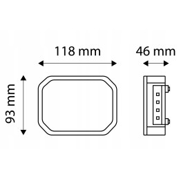 Set of 2 x LED rear lamps TT 12018 LP, combined dynamic pair, set