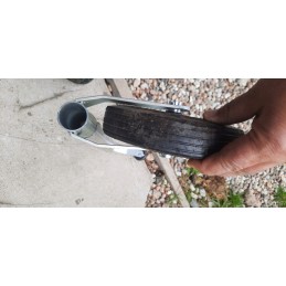 Steel support wheel with attachment for a light Niewiad Temared trailer