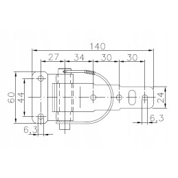 Side hinge side hook zinc removable orig