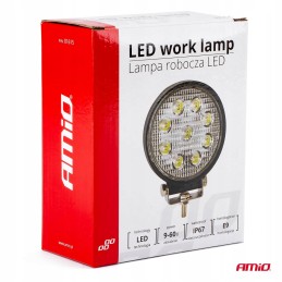 Round work lamp 110mm 9 LED 12v 24v amio