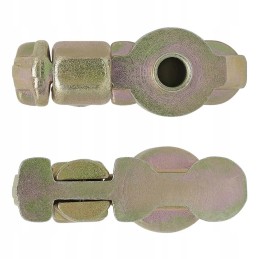 Airline cargo strip holder for cargo, pin mounting with thread