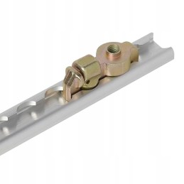 Airline cargo strip holder for cargo, pin mounting with thread