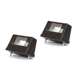 2x universal license plate lamp