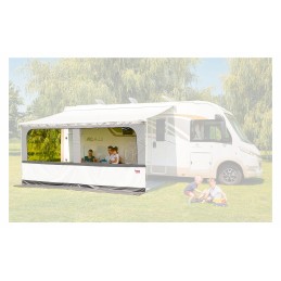 Front wall awning roller blind Fiamma Blocker Pro 450