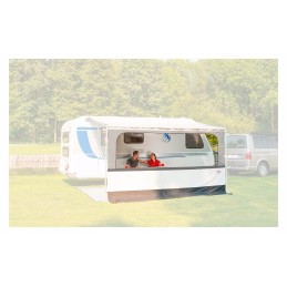 Front wall awning roller blind Fiamma Blocker Pro 450