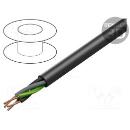 5 m x ELEKTROKABEL - EK-YKY-4X4 - Wire, YKY, 4G4mm2, round, solid, Cu, PVC, black, 600V,1kV, 100m