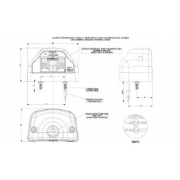 LED license plate lamp