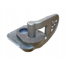 Lower hinge, lower side opening of the tipper