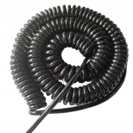 Cable spiral wire 2 cores ohms 2x0 75 12 24v 4 m spiral 860 cm