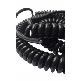Cable spiral wire 2 cores ohms 2x0 75 12 24v 4 m spiral 860 cm