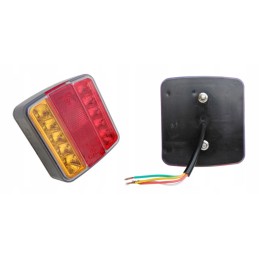 LED color rear lamp for a combined trailer 12v