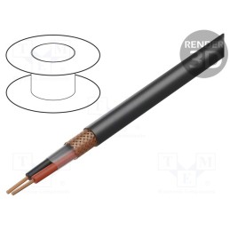 5 m x TASKER - TSK1113 - Wire: loudspeaker cable, 2x1.5mm2, stranded, OFC, black, -15÷70°C