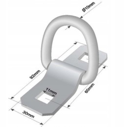 Floor holder for securing the load 2000 kg 1 pc