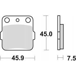 Trw brake pads sinter offroad suzuki dr800 88 90 yamaha yfz 450 04 20