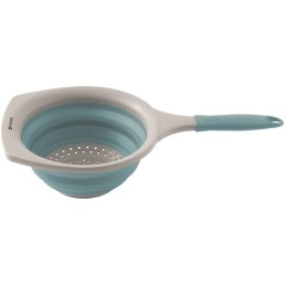 Foldable silicone strainer with outwell collaps handle