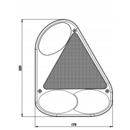 Lamp lamp lamp shade ft 077 left