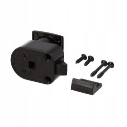 A push-in lock for the cabinets of a camper, a yacht, a camping site