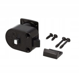 A push-in lock for the cabinets of a camper, a yacht, a camping site