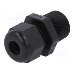 5 pcs x HUMMEL - 1.209.3801.70 - Cable gland, NPT3/8', IP68, polyamide, black, UL94V-0, HSK-K
