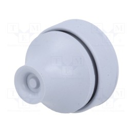 5 pcs x TRELLEBORG - 100307 - Grommet, with bulkhead, Ømount.hole: 16mm, EPDM, dark grey, IP67