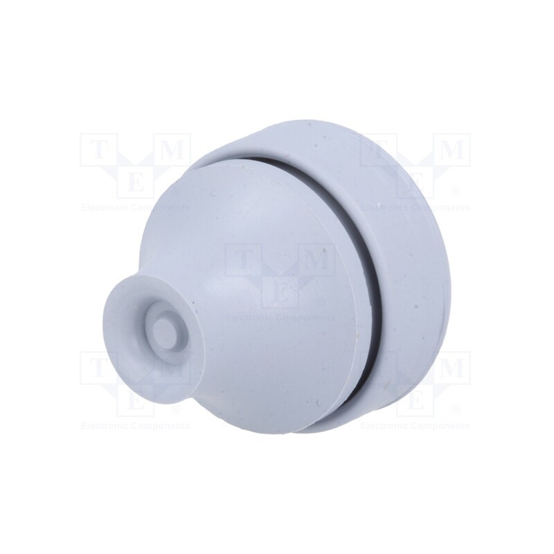 5 pcs x TRELLEBORG - 100307 - Grommet, with bulkhead, Ømount.hole: 16mm, EPDM, dark grey, IP67