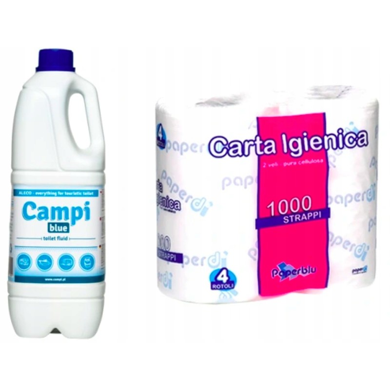 Campi Blue tourist toilet fluid, 2l paper